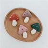 1 Pair Handmade Mushroom Brooch Woodland Style Handcrafted Pin Fabric Mushroom Pin  Bag Accessory