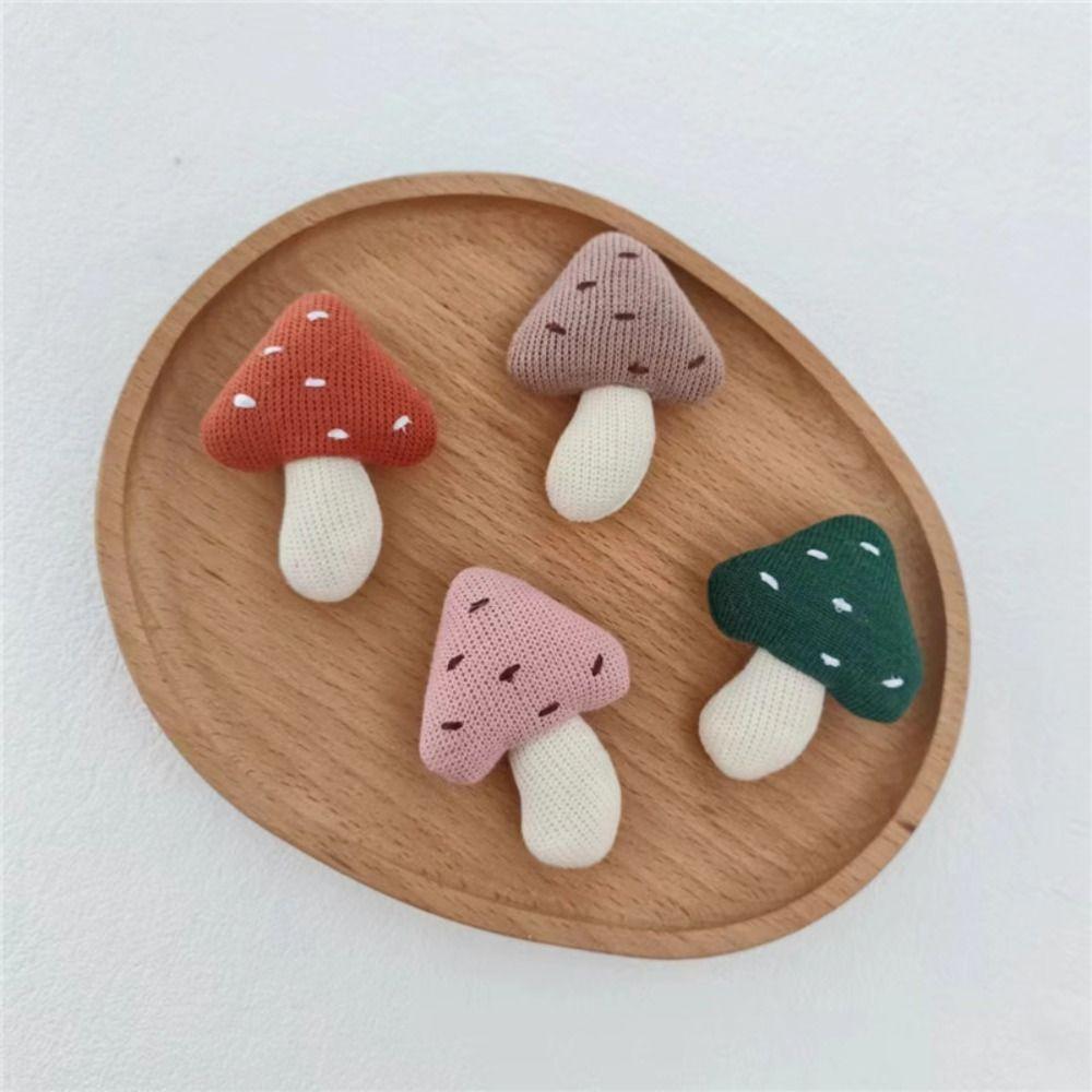1 Pair Handmade Mushroom Brooch Woodland Style Handcrafted Pin Fabric Mushroom Pin  Bag Accessory