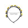 Korean Double Bangs Hairpin Hairband Colorful Flower Braided Children's Wave Hair Hoop Kawaii Princess Kids Teeth Headband Girls