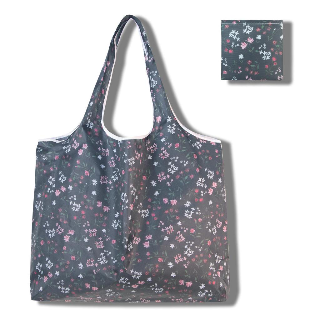 Eco-Friendly Large Capacity Foldable Tote Bag - Creative, Portable, Printed, and In Stock