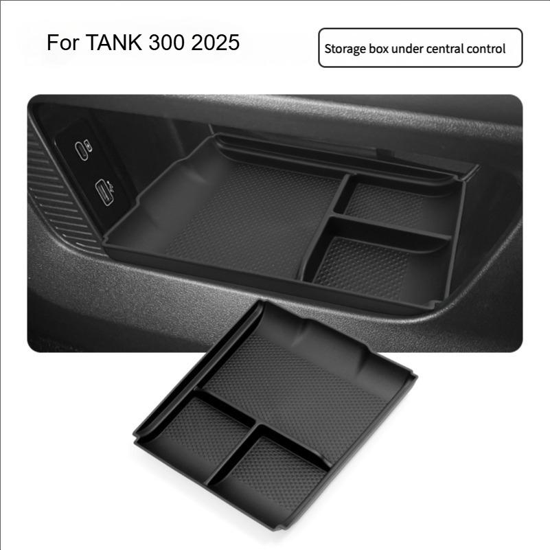 For Great Wall TANK 300 2025 Car Center Console Lower Storage Box for TANK 300 Car Door Storage Box Organizing Box Accessories