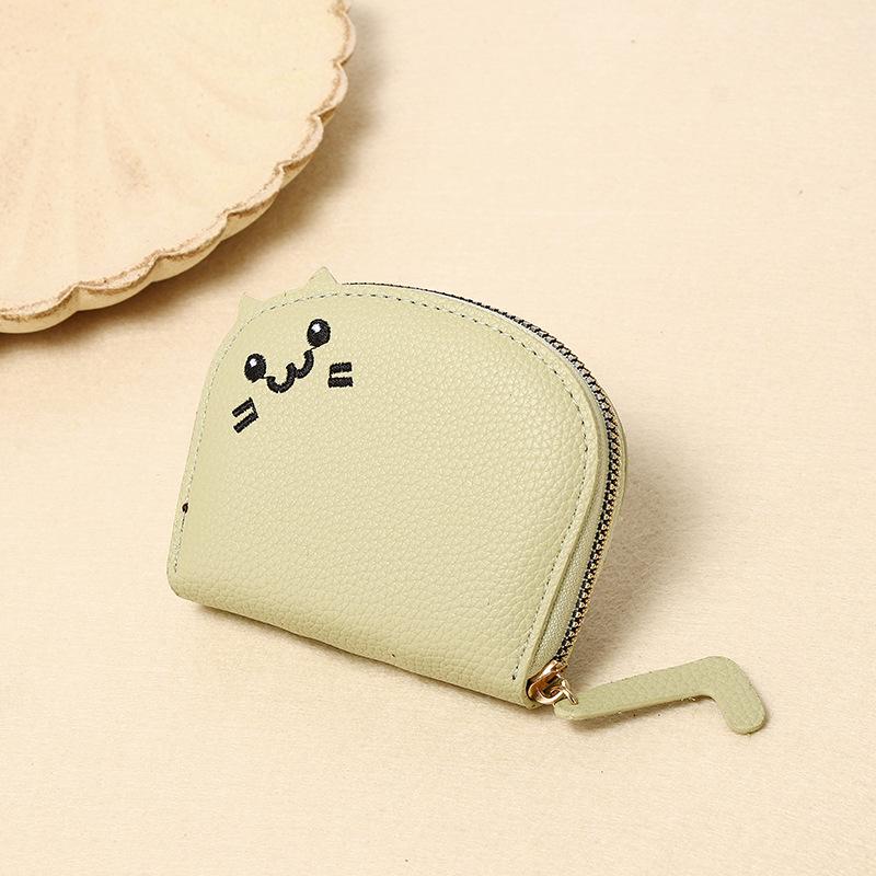 Cute Cat Card Holder for Women 2024, Small, Multi-Card Slot, High-End Cartoon Coin Purse