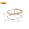 Thickened Transparent Travel Makeup Bag with Customizable Logo - Three-Dimensional Handheld Toiletries and Lipstick Storage.