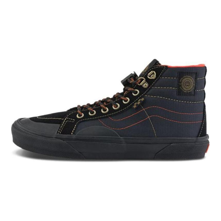Vans Spitfire Wheels X Vans Skate Sk8 Hi Reissue 'Black Flame' Vans VN000D1EBFM