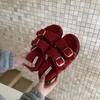 2025 new Mao Mao shoes metal buckle open-toed sandals, wearing Birkenstocks slippers women's shoes