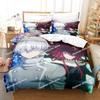 Anime Ragna Crimson Beding Set Single Twin Ful Quen King-Sized Dimensionsd Dimensions Tenager Bedrom Shet Set 3D Print Anime Bed Shet Set