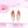 Fashion Jewelry Butterfly Earring Fairy Simulation Insect Wing Hook Earring Translucent Cicada Wing Drop Earrings Woman Jewelry