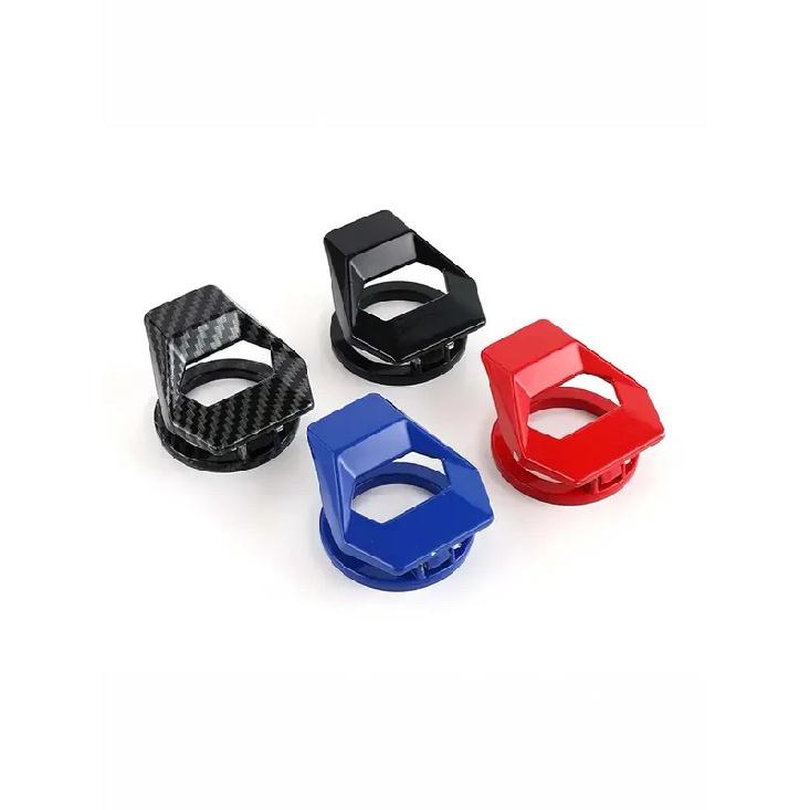Auto Armaturenbrett Dekoration, Auto Motor Start/Stopp Schalter Knopf Abdeckung Dekoration, Auto Zubehör Druckknopf Klebeabdeckung