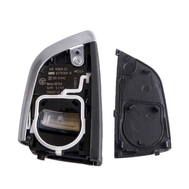 Dudely 4 Button Smart Card Key Shell Insert Blade For Bmw X1 X3 X5 X6 F48 F39 F10 F22 F30 G30 G20 530 525 730 3/5/7 Series