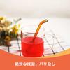 Glass Straws, Flexible Colored Straws, Glass Drinking Straws with Cleaning Brush, Transparent, Stylish Glass, Heat-Resistant, Safe, Non-Toxic, Durable