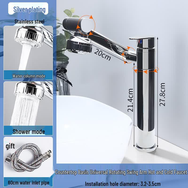 Tai Ju Fu Single Cold Plastic Countertop Basin Faucet