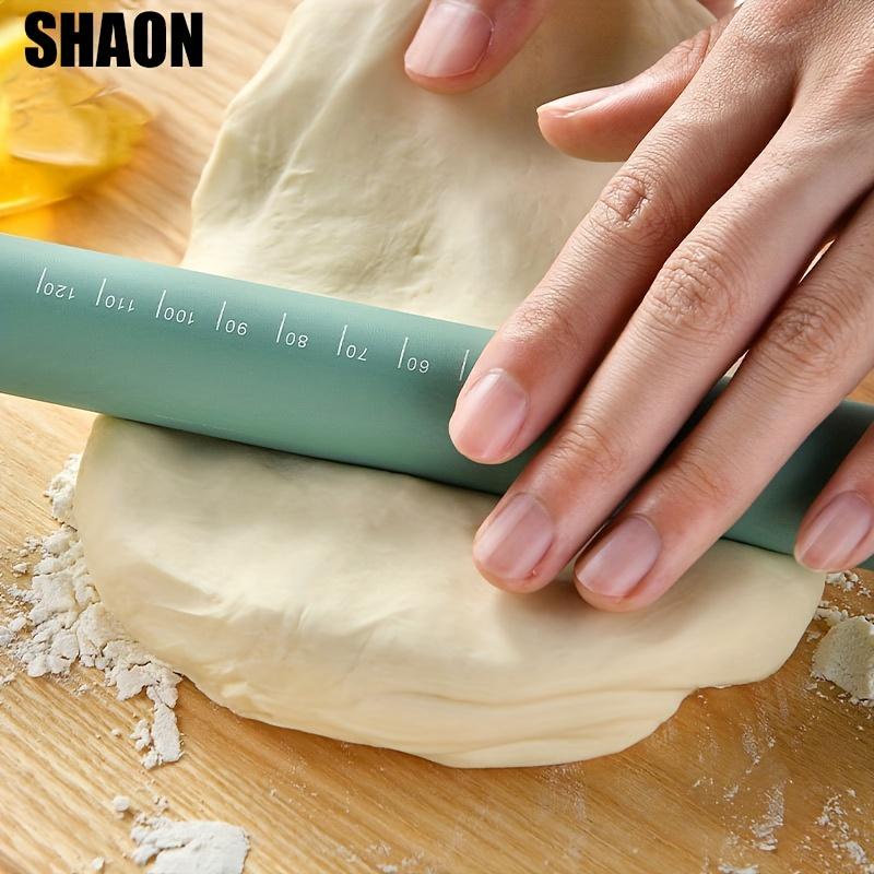 Silicone Rolling Pin Rolling Pin with Scale Flour Stick Kitchen Baking Tools Durable Baking And Dough Roller with Measurement Marks