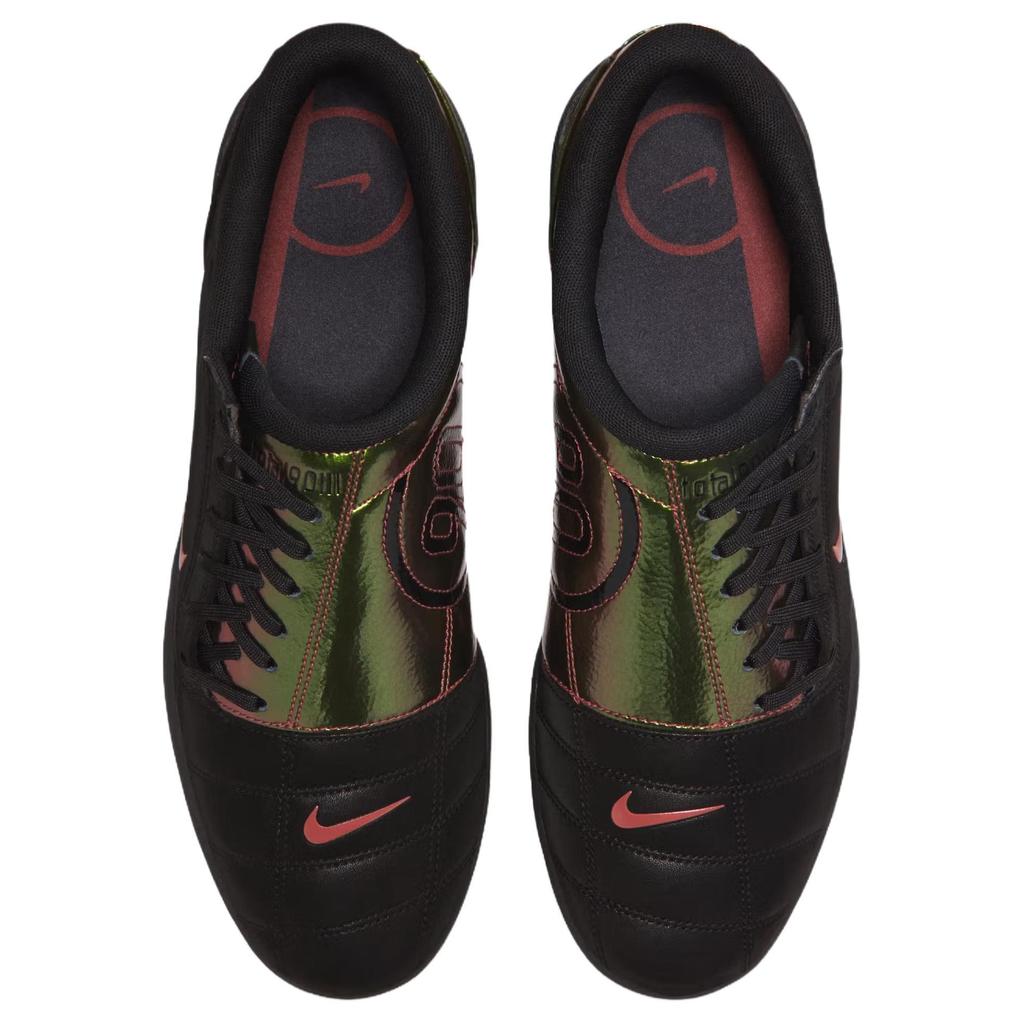 Nike Total 90 Premium Tiempo 'Black' (Unisex) Black / Black / Red Sepia Soccer Shoes IO8712 001