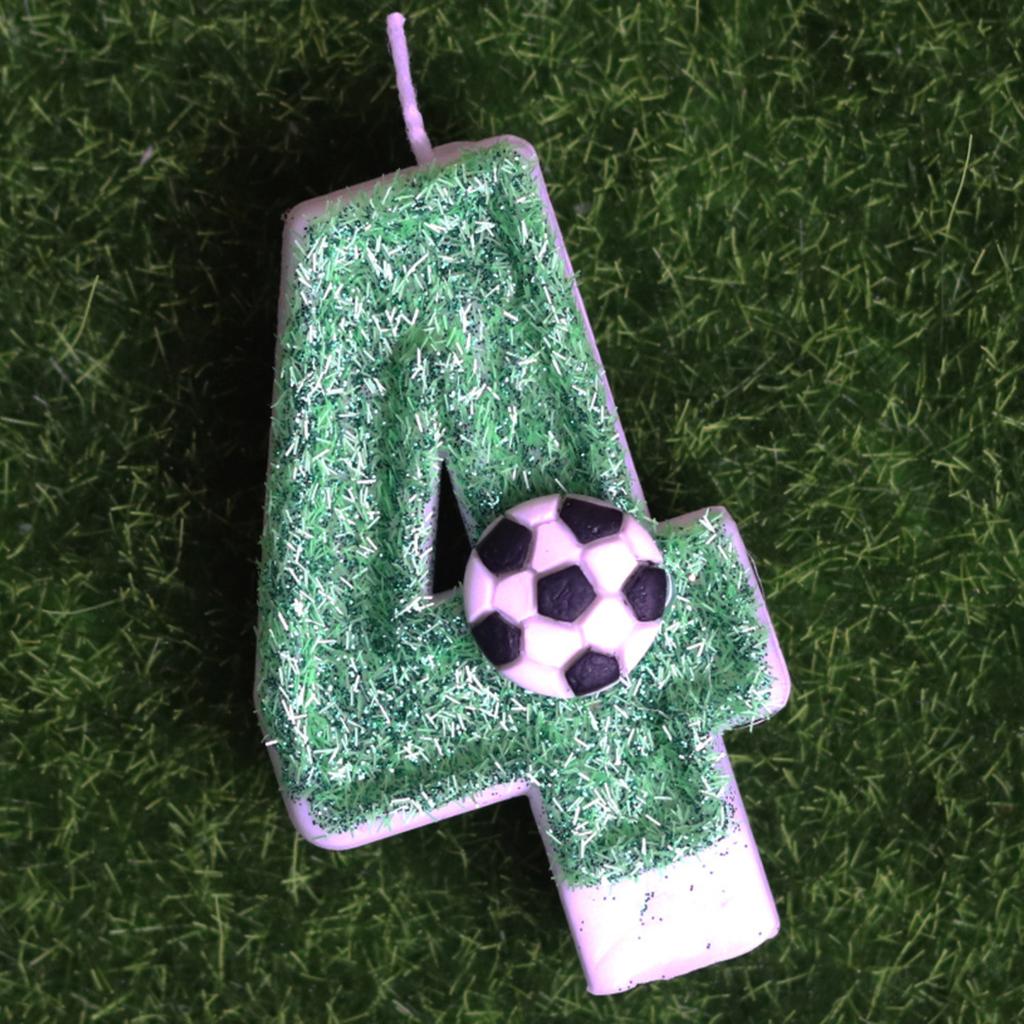 Creative Football Digital Birthday Candles