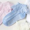 Baby Girl Socks Lovely Solid Color Breathable Princess Short Socks