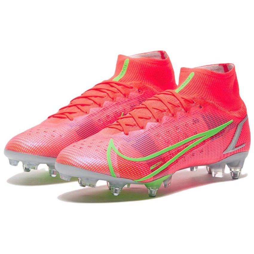 Nike Mercurial Superfly 8 Assassin 14 Pro SG Soft Ground Natural Grass Shock Absorption Anti-Slip Durable Football Shoes Men Football Shoes DD3688-601