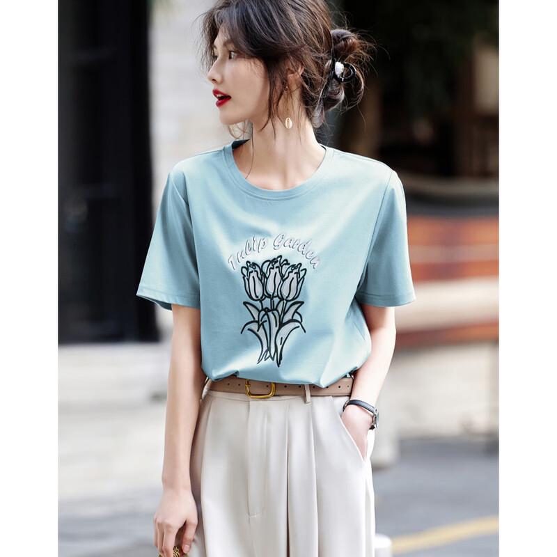 Demana  Paris Holiday  Tulip Print T-Shirt S