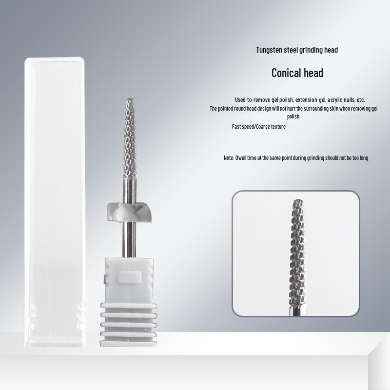 Tungsten Steel Nail Art Manicure Grinding Head for Cuticle and Nail Removal