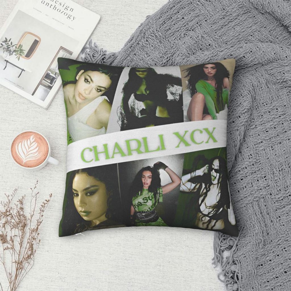 Soft And Sweet Bedroom Charli Xcx Decoration Pillowcase Accessories Pop Music Pillow Covers Square Multiple Sizes
