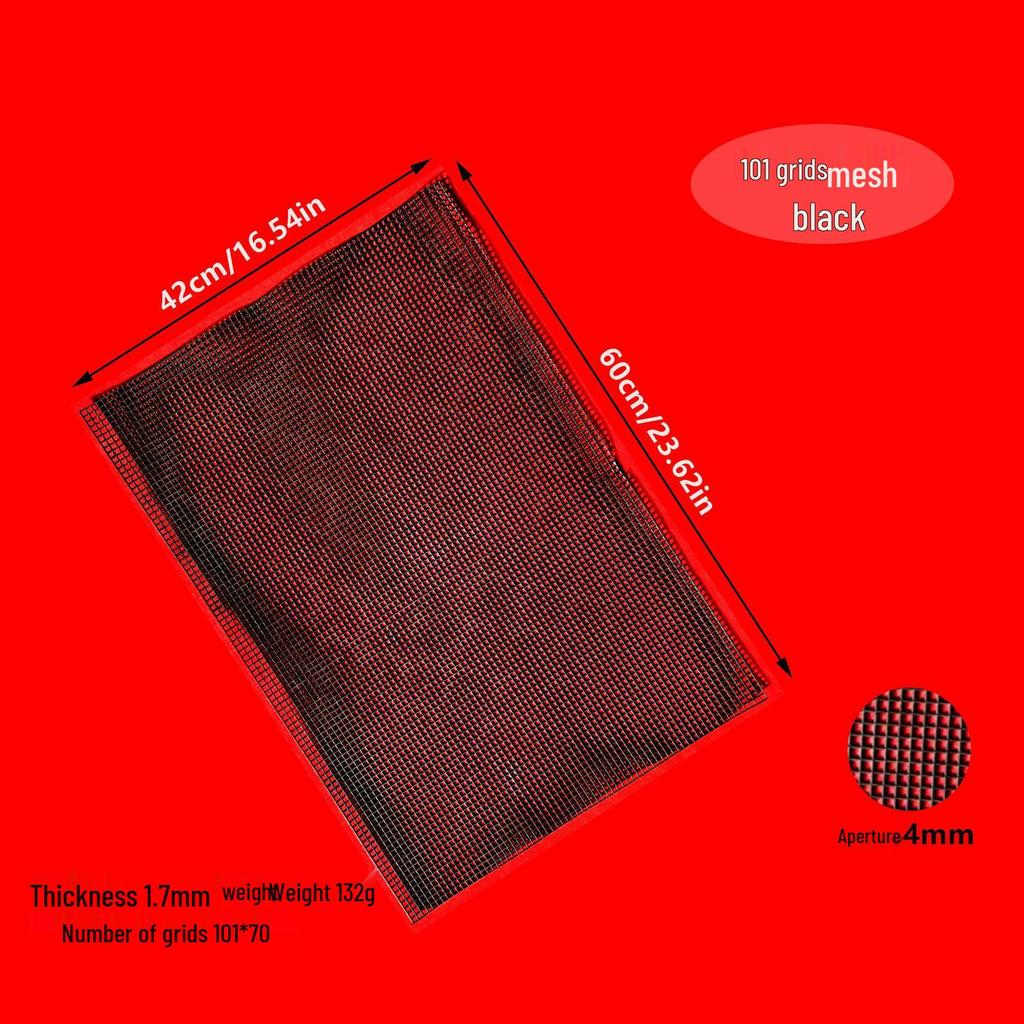 Feuille de Maille en Plastique pour Sacs DIY, Coins Arrondis, Trous Carrés, Diamètre 2,5 mm / 4 mm