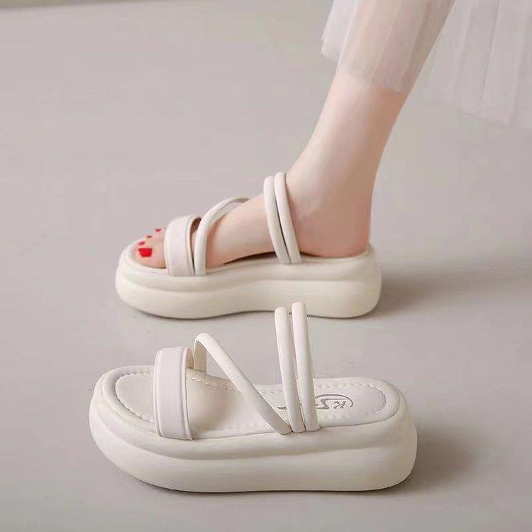 

Platform sandals women s summer 2025 new platform versatile fashion temperament increased wear niche beach shoes 40