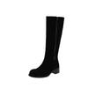 Frosted Leather But Knee High Boots Women's Autumn and Winter 2025 New Boots Knight Boots Thin Women's Boots
