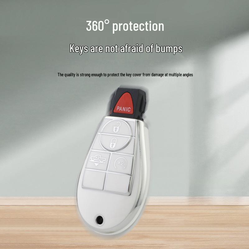 Universal Key Cover for Dodge, Jeep Grand Cherokee, Grand Voyager, and Chrysler