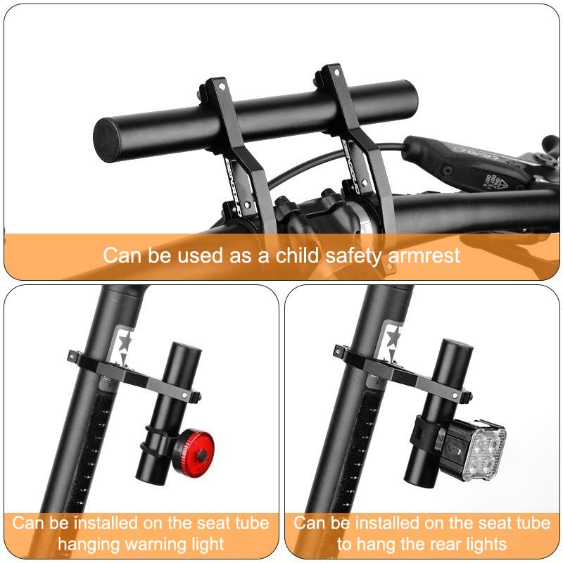 Metal Aluminum Alloy Bike Handlebar Extender Bracket Extend Bikes Handlebar Extend Bikes For Phone Mount Clamp Bracket