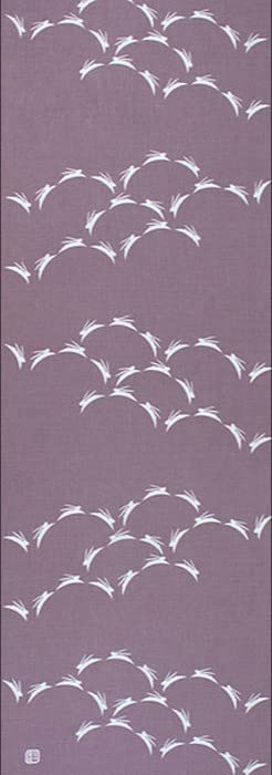 Dyeing Anbo Hand Towel Rabbit Light Authentic Dyed Cotton Tokuoka Made In Japan 35cm X 100cm "Jumping Purple" 100%