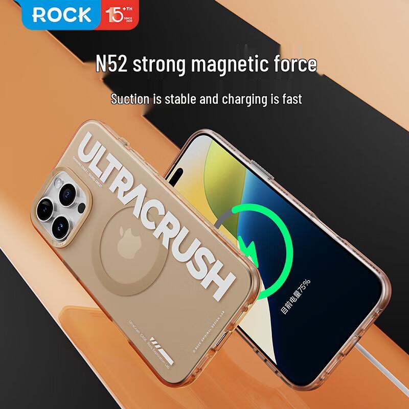 

ROCK Magnetic Full-Coverage Silicone Case for iPhone 16 Pro Max