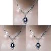 Gothic Steampunk Necklace With Geometric Alloy Pendant And Cross Chain For Women