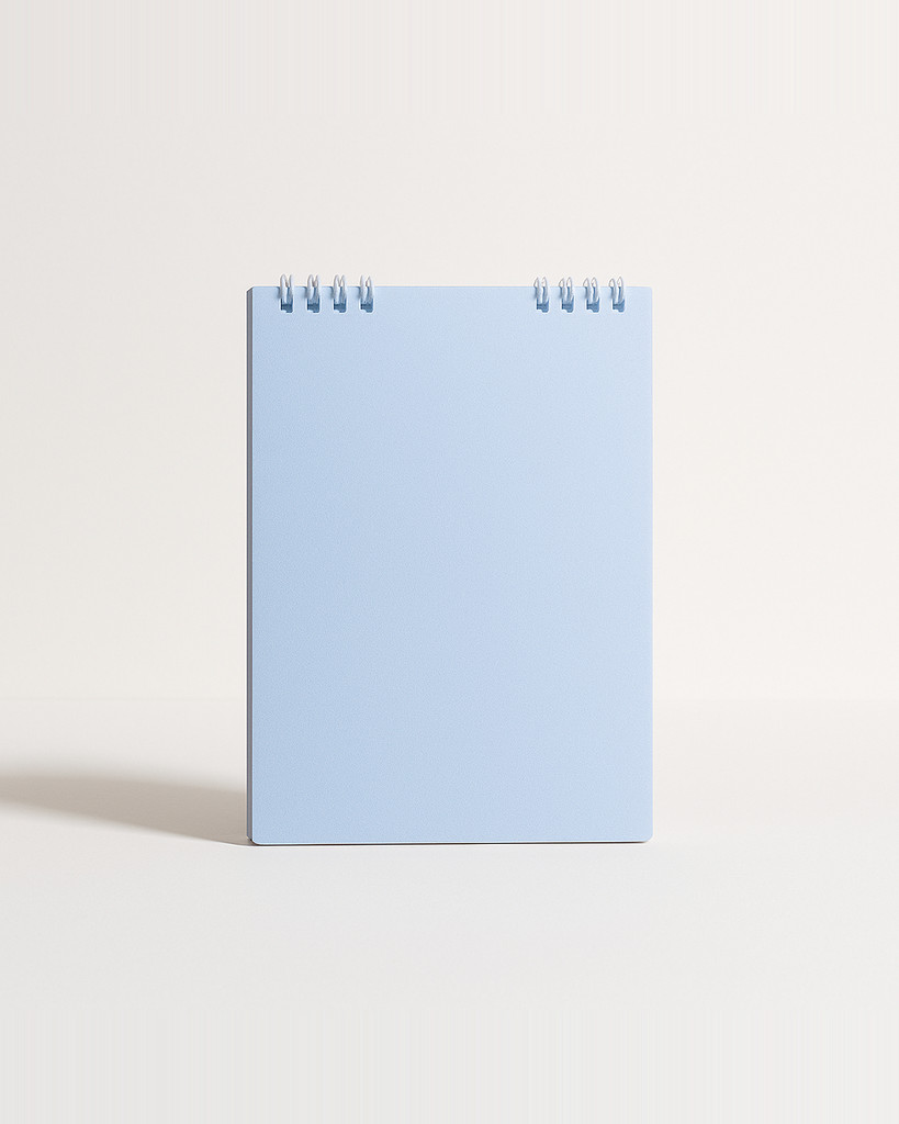 Prémiový tlustý notebook na 60 listů – spirálová vazba, PP přebal s řádkovými stránkami, vhodný pro studenty a profesionály