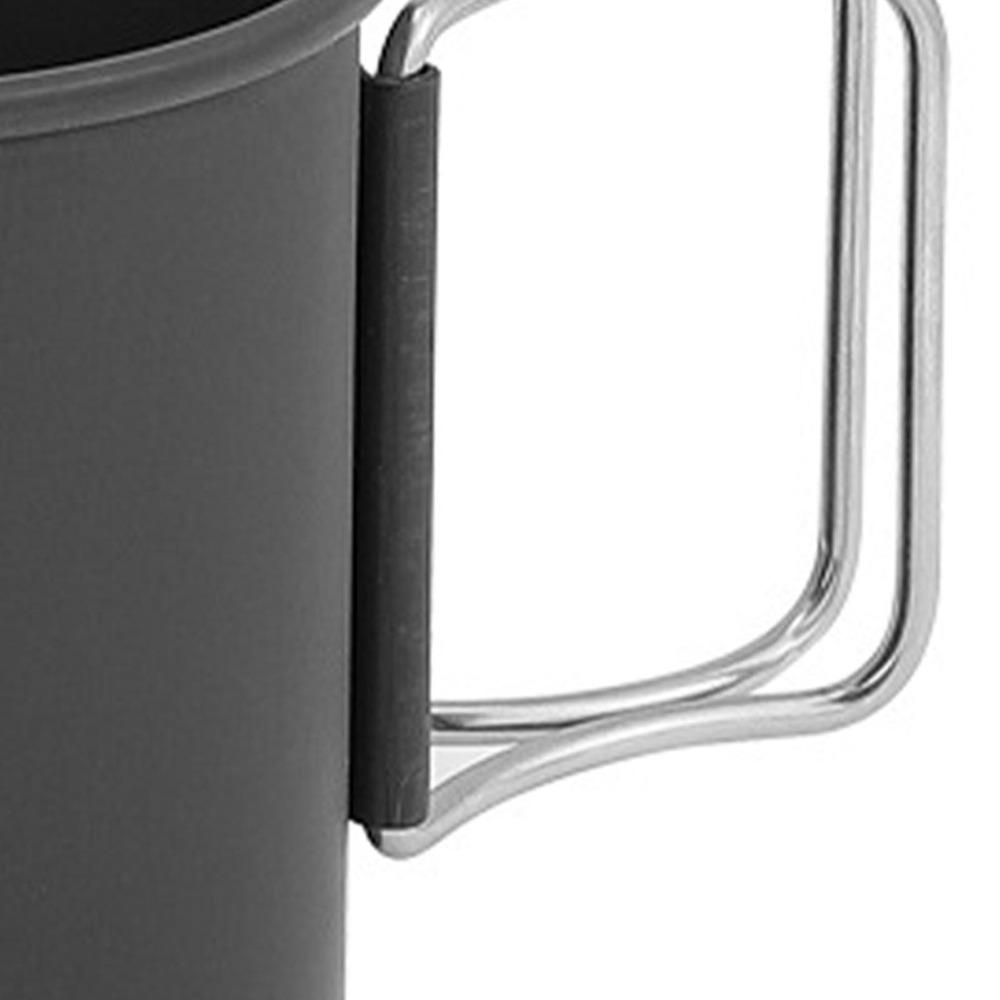 Multifunction Camping Mug Black Travel Cup Durable Portable Mug  Hiking Travel