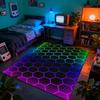 Moderne Gradientfarbe Farbverlauf Bodenmatte Geeignet für Spielzimmer Wohnzimmer Schlafzimmer mit Teppich Moderne Bodendekoration