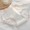 Baby cotton underwear women's antibacterial crotch pure Lingerie cotton breathable waist bag hip cute triangle Panties