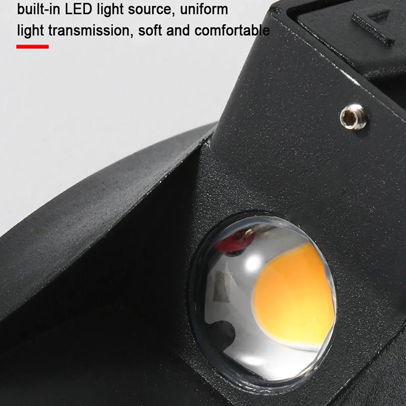 AC85-265V 6W LED Wall Lamp Indoor and Outdoor Modern Minimalist Style IP65 Waterproof Wall Lamps Exposed Garden Light Fixtures