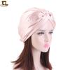 Popular imitation silk double-layer nightcap, cross-twisted cap, shower cap, beauty and makeup hat TJM
