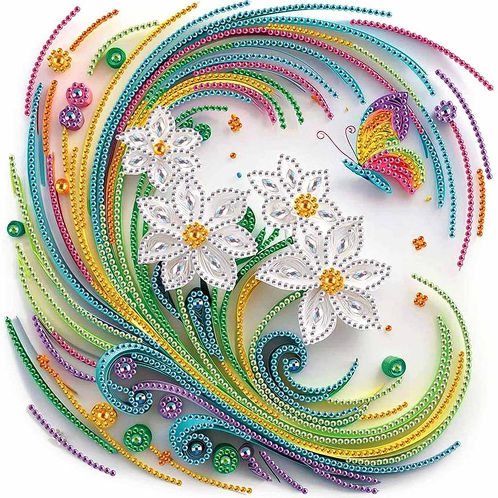 5D DIY Partial Special Shaped Drill Diamond Painting Kit Plant Decor30x30cm