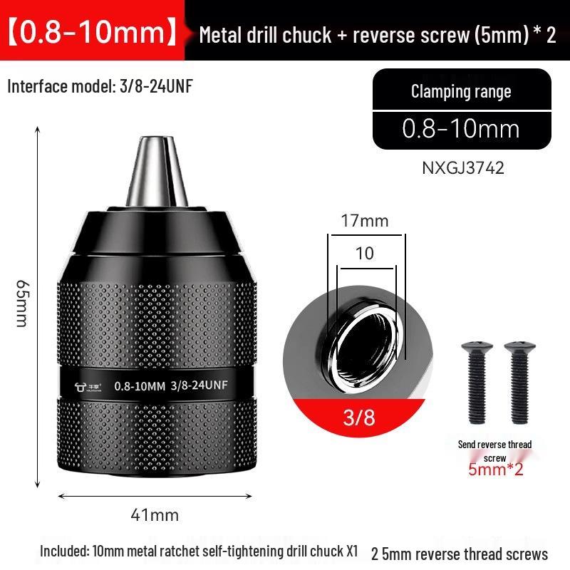 Universal Electric Drill & Screwdriver Converter: Self-Locking Ratchet Head