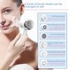 Silicone Electric Facial Cleansing Brush - Beauty Instrument Cleaner.