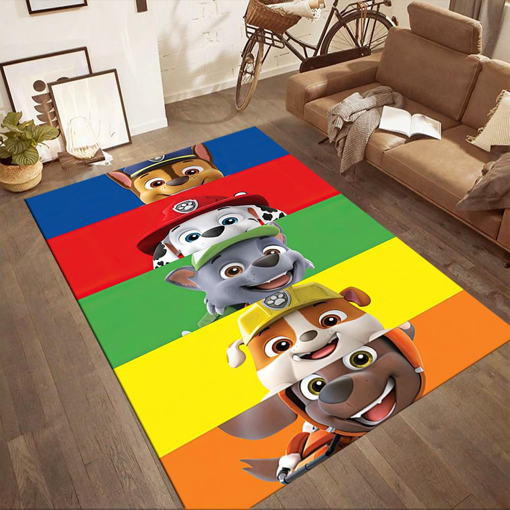 Paw Patrol: Heroic Rescue Team Square rugs are a great choice for living rooms, bedrooms, home décor, and as gifts.