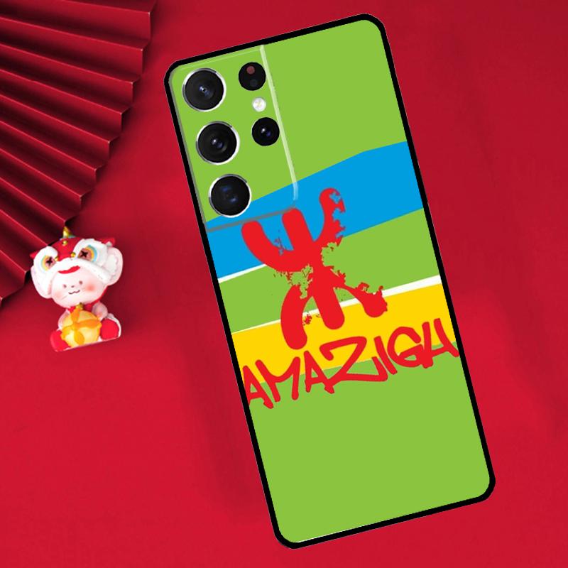 Amazigh Flag Case For Samsung Galaxy S24 Ultra S22 S23 Plus Note 10 Note 20 S8 S9 S10 S20 S21 FE Cover