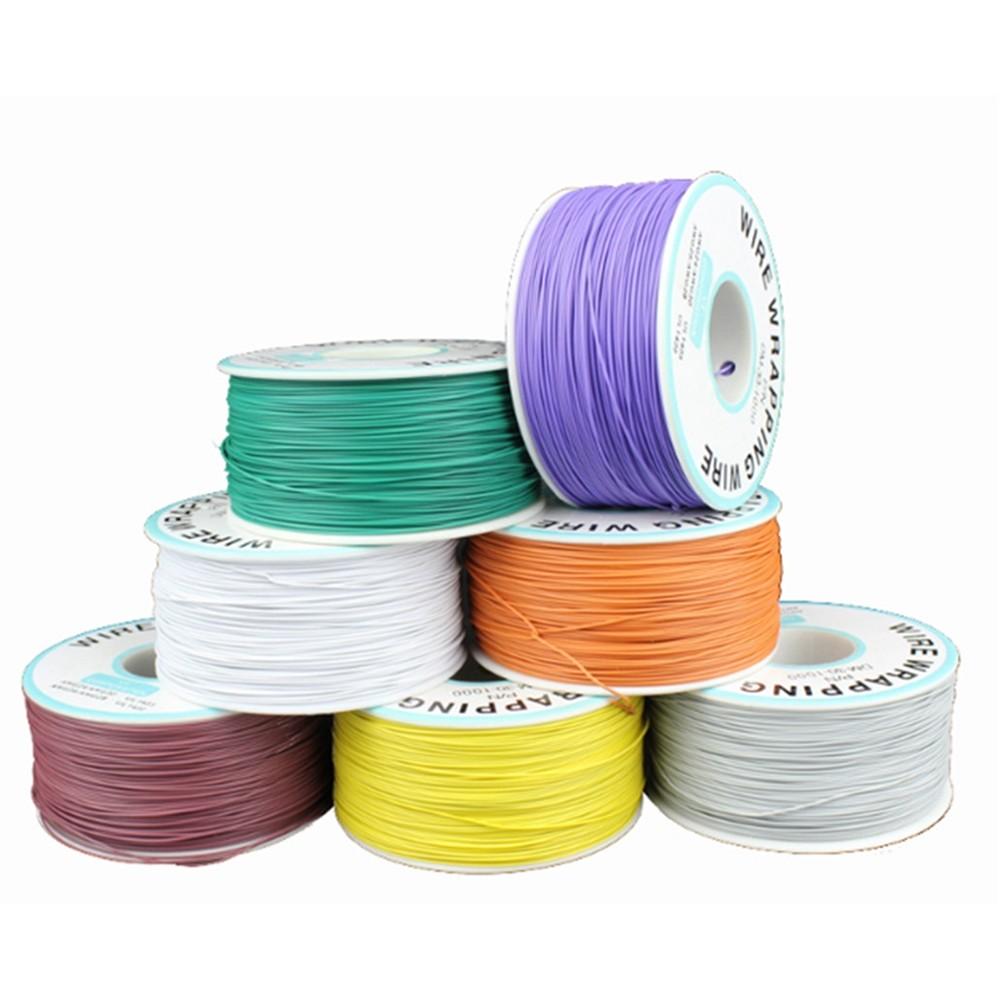 250 м 30AWG изолированный одножильный медный печатный провод Kynar для обмотки печатной платы OK Breadboard