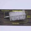 Nylon Bristle Mechanical Pipe & Condenser Cleaning Brush