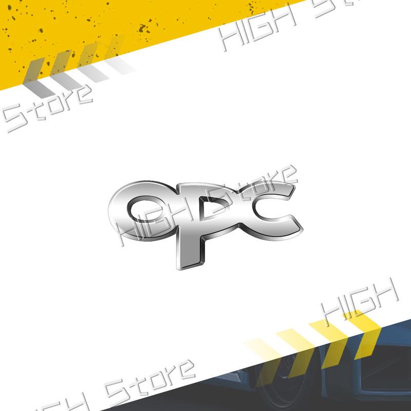 Mała Metalowa Naklejka 3D na Wnętrze Samochodu Logo OPC Naklejka z Emblematem na Kierownicę Samochodową Do Opel Astra G H J K Zafira B Corsa C D Insignia