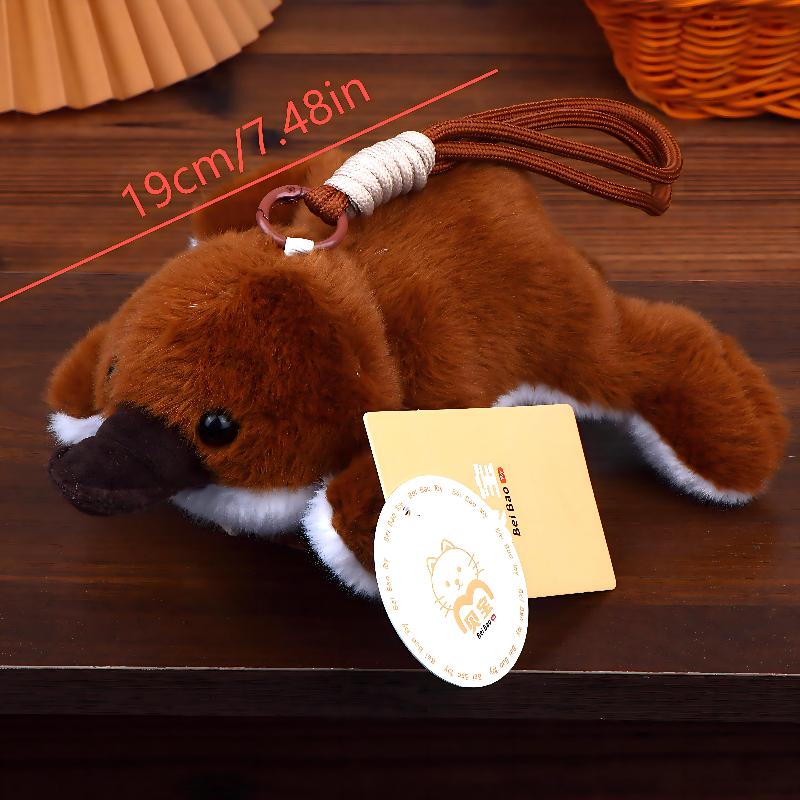 

Cute Plush Platypus Raccoon Keychain Kawaii Elephant Crocodile Soft Stuffed Doll Pendant Bag Charms Backpack Key Holder Gifts Platypus