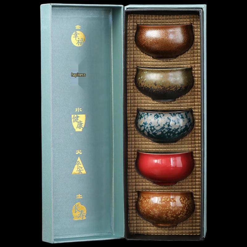 Подарочный набор керамических пиал Sutiss «Пять элементов»