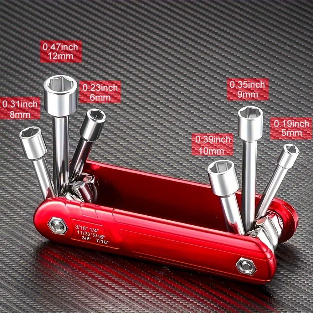 Portable Socket Wrench Universal Household Universal Hexagon Combination Set for Car and Motorcycle Maintenance Tools