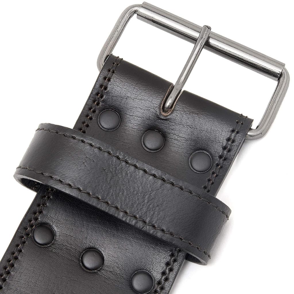 Adidas Leather Weightlifting Size Small 10mm Genuine Leather and Suede Triple Rivet Belt, (56-81cm), Thick, 100% Material, Buckle, ADGB-12295