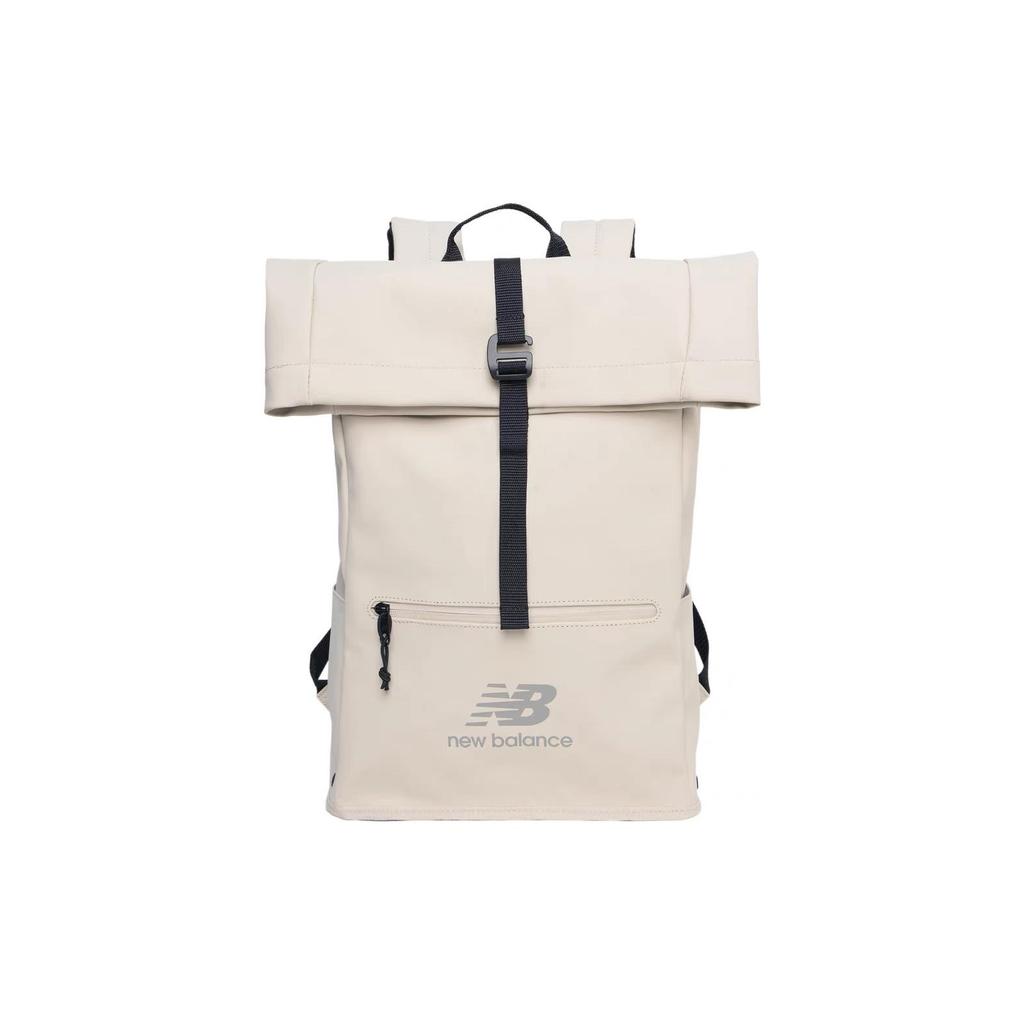 New New Balance Fabric Backpack Unisex Beige Yellow LAB13642-CFO